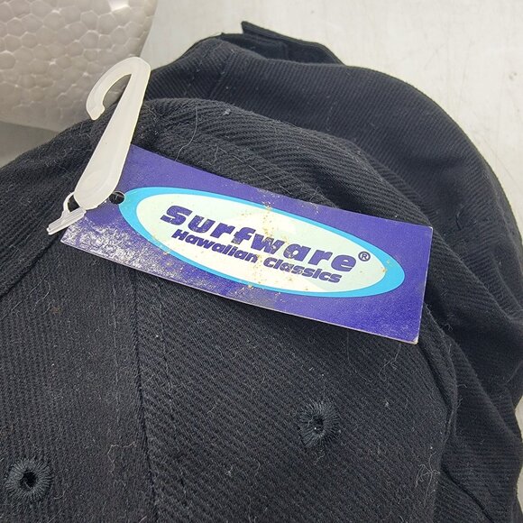 Hawaii Surfware Black Baseball Cap With Sea Turtle Embroidery Casual Outdoors - Picture 11 of 11